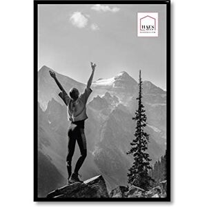 HAES DECO Cadre Photo/Cadre Mural/Porte Photo Plastique Easy Frame Noir 30x45 cm EF6B - Publicité