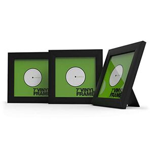 Glorious Vinyl Frame Set 7" Black 3x cadres de couverture en vinyle pour disques 7'', Montage et échange faciles de vos couvertures en vinyle, noir - Publicité