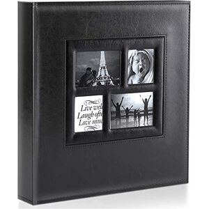 Ywlake Album Photo 10x15 600 Pochette, Grand Format Cuir Tissu Album pour Horizontal Vertical Photos Noir - Publicité