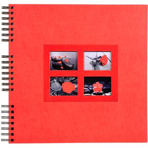 Exacompta Album photos à spirales 60 pages noires Passion - 32x32 cm - Rouge Blanc - Publicité