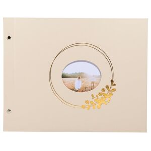 Exacompta Album photo à vis 40 pages blanches Ringflower - Latte