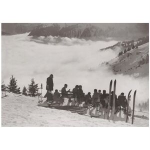 Kelepoq Photo ancienne noir et blanc montagne n°88 alu 70x105cm