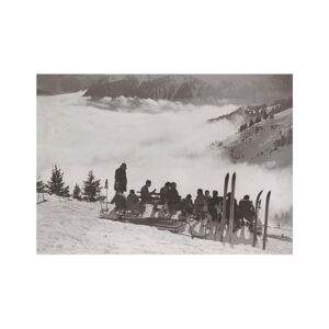 Kelepoq Photo ancienne noir et blanc montagne n°88 cadre noir 70x105cm