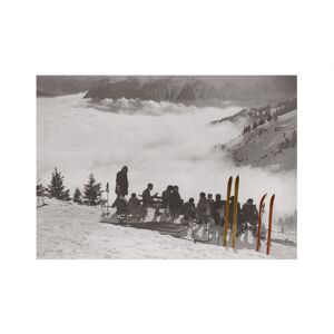 Kelepoq Photo ancienne couleur montagne n°88 cadre noir 60x90cm
