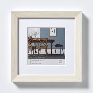 walther + design Fiorito Cadre photo en bois 40x40 cm, BLANC - Publicité