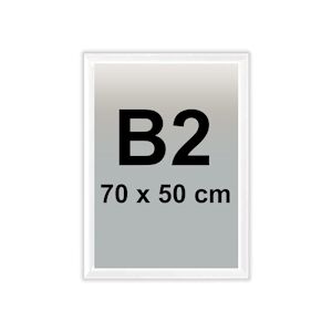 Edimeta Cadre Clic-Clac B2 70 x 50 cm BLANC