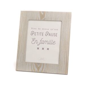 AMADEUS Cadre Famille moyen modèle 20 X 25 cm - Beige Rectangle Bois Amadeus 28.6x33.7 cm