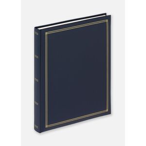 Walther Monza Album Autocollant Bleu - 25x30 cm (30 pages blanches / 15 feuilles)