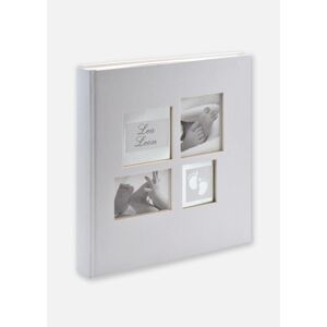Walther Little Foot Album Blanc gris - 28x30,5 cm (60 pages blanches / 30 feuilles)