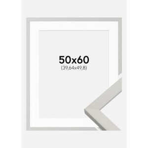 Ram med passepartou Cadre Fiorito Blanc 50x60 cm - Passe-partout Blanc 16x20 pouces - Publicité