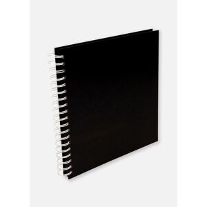 Estancia Album photo spirale carre Noir - 25x25 cm (80 pages noires / 40 feuilles)