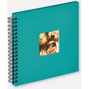 Walther Fun Album spirale Turquoise - 26x25 cm (40 pages noires / 20 feuilles)