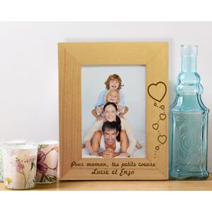 Cadeaux.com Cadre photo en bois gravé