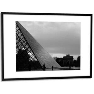 Paperflow Cadre photo contour alu noir - plaque en plexiglas - format 30 x 42 cm - Publicité