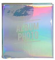 Exacompta Album photos livre 30 pages noires - Format 25x25cm - GLOSSY - Argent - Lot de 2