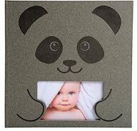 Exacompta Album photos livre 30 pages blanches - Format 25x25cm - ZÉPHIRE - Gris - Lot de 2