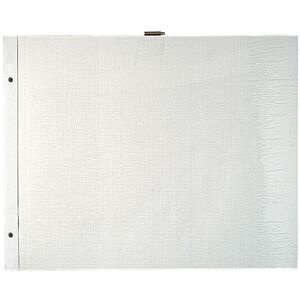 EXACOMPTA -Ricariche  ricambio per album  con vite e a fogli bianchi, 29 x 37 cm, colore: bianco