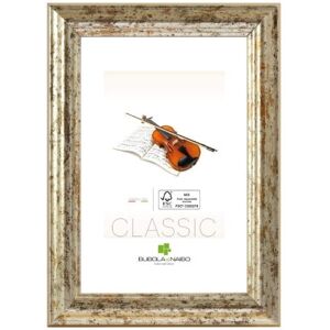 Bubola & Naibo CORNICE CLAUDIA SERIE CLASSIC IN LEGNO COLORE ARGENTO 30 X 40 CM. 5000 AA 11