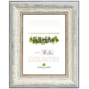 Bubola & Naibo CORNICE FABRIANO SERIE COUNTRY IN LEGNO COLORE BIANCO 40 X 50 CM. 5015 02 17