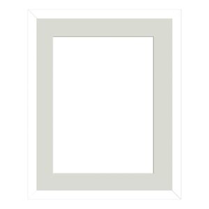 Inspire Cornice con passe-partout  Lario, bianco 26x32 cm per immagini 18x24 cm