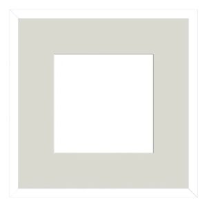 Inspire Cornice con passe-partout  Lario, bianco 32x32 cm per immagini 20x20 cm