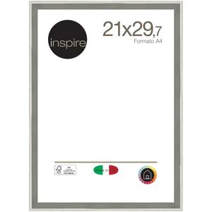 Inspire Cornice  Diagonal argento satinato per foto da 21x29.7 (A4) cm