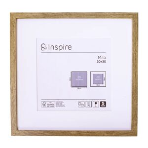 Inspire Cornice con passe-partout  Milo, marrone 32.2x32.2 cm per immagini 19x19 cm