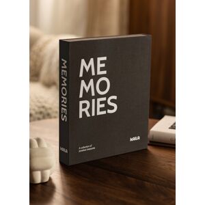 KAILA MEMORIES Black/White - Coffee Table Photo Album (60 Zwarte zijden)