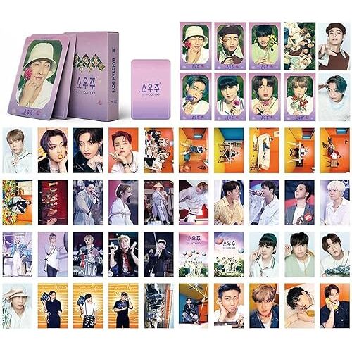 ELEFAD 54 stuks BTS fotokaarten BTS Groep Foto 2021 Lomo Cards BTS Butter Album Kaarten BTS Butter Fotokaarten Set Cadeau voor fans