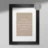 Hygge Creations Trust The Wait Quote Print Work Quote   Motiviational Print Wit Frame met Mount A4