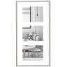 walther design fotolijst zilver 3x 13x18 cm galerij met passe-partout, Galeria kunststof lijst KS338S