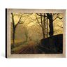 kunst für alle Ingelijste foto van John Atkinson Grimshaw "Stapleton Park, near Pontrefact, Leeds", kunstdruk in hoogwaardige handgemaakte fotolijst, 40x30 cm, zilver raya