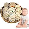 Bexdug Mijlpaalkaarten voor baby's   10 stuks babymaanden mijlpaalkaarten voor eerste vakantie   Baby Eerste Mijlpaal Kaarten Ornamenten, Moeder verwachten, Fotografie Foto Prop voor