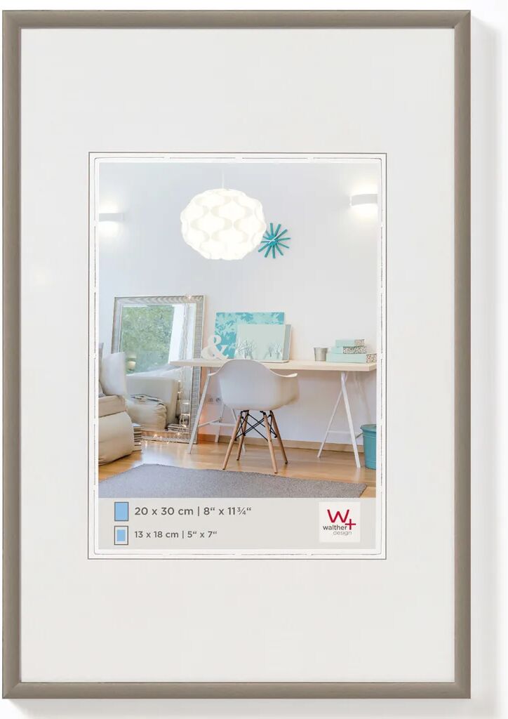 Walther Design Fotolijst New Lifestyle 50x60 cm staalkleurig