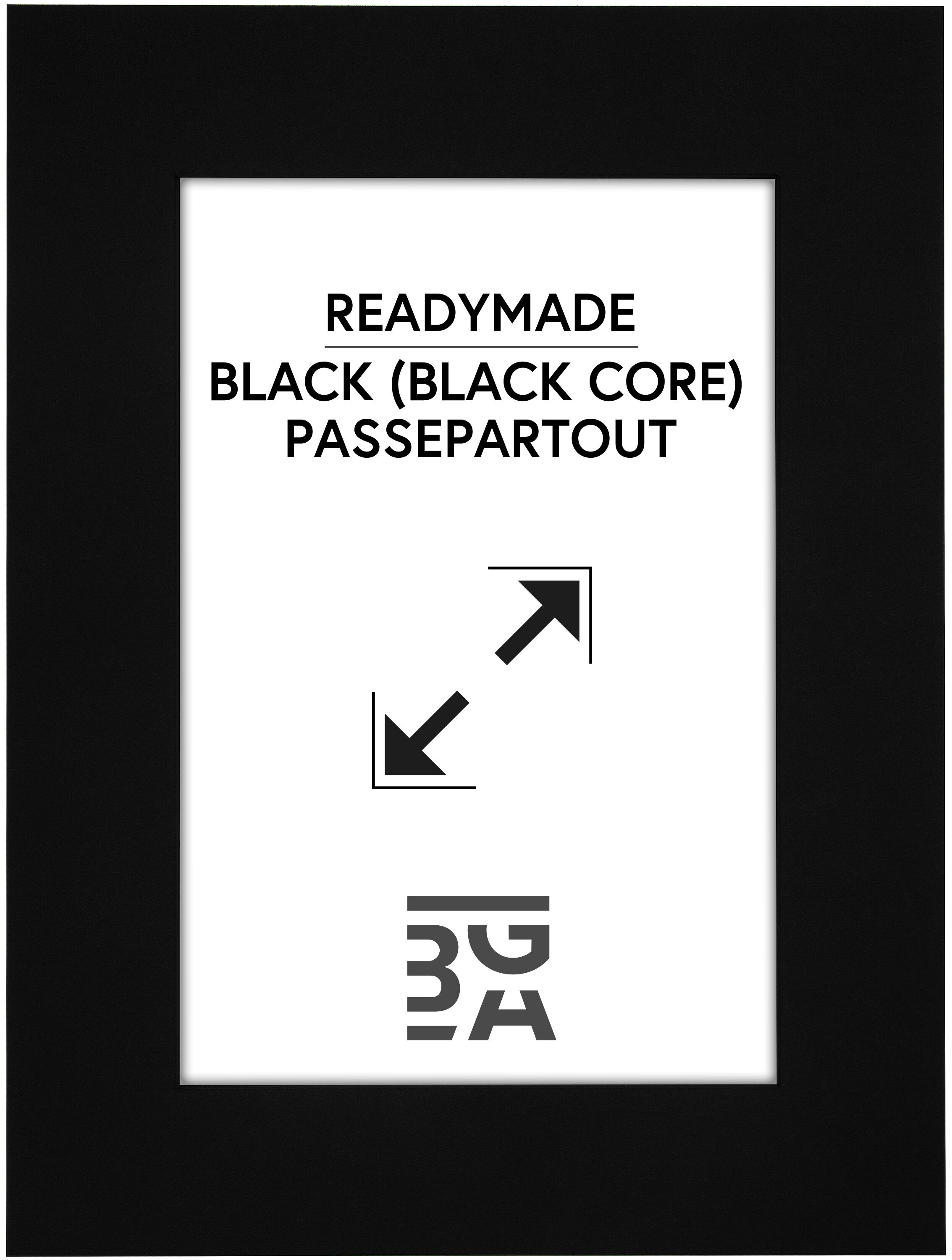 Galleri 1 Passepartout Svart (Svart Kjerne) 60x80 Cm (49x59)