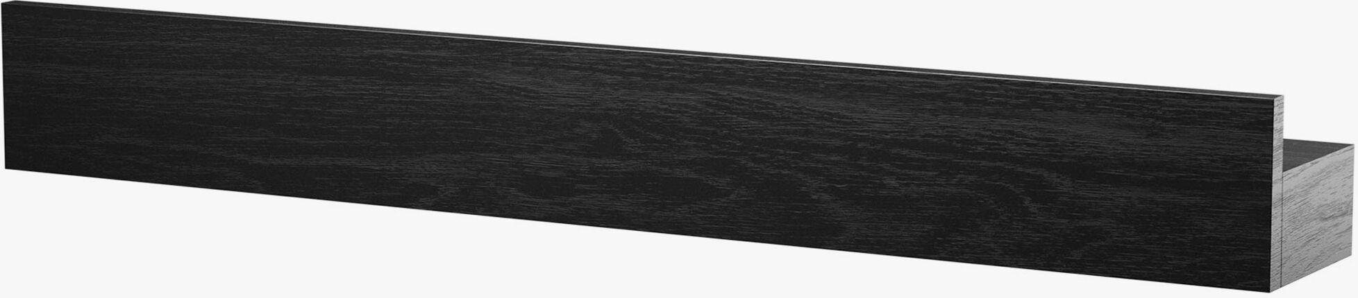 By Wirth Magnet Shelf Black Painted Oak 40 Cm