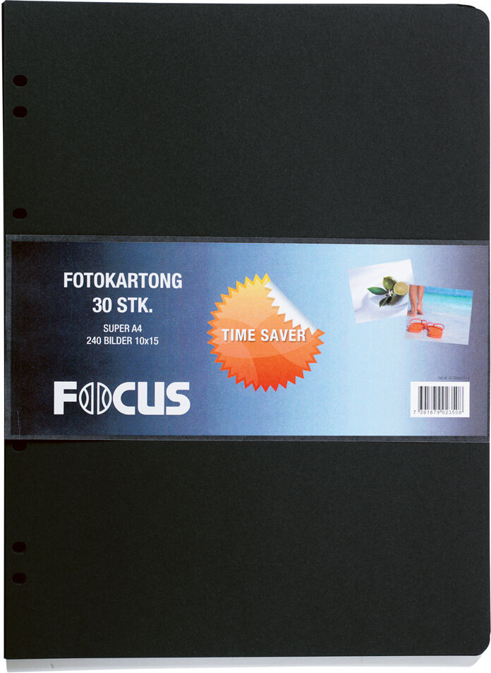 Focus Albumblad Timesaver Sa4 - 30 Svarte Ark