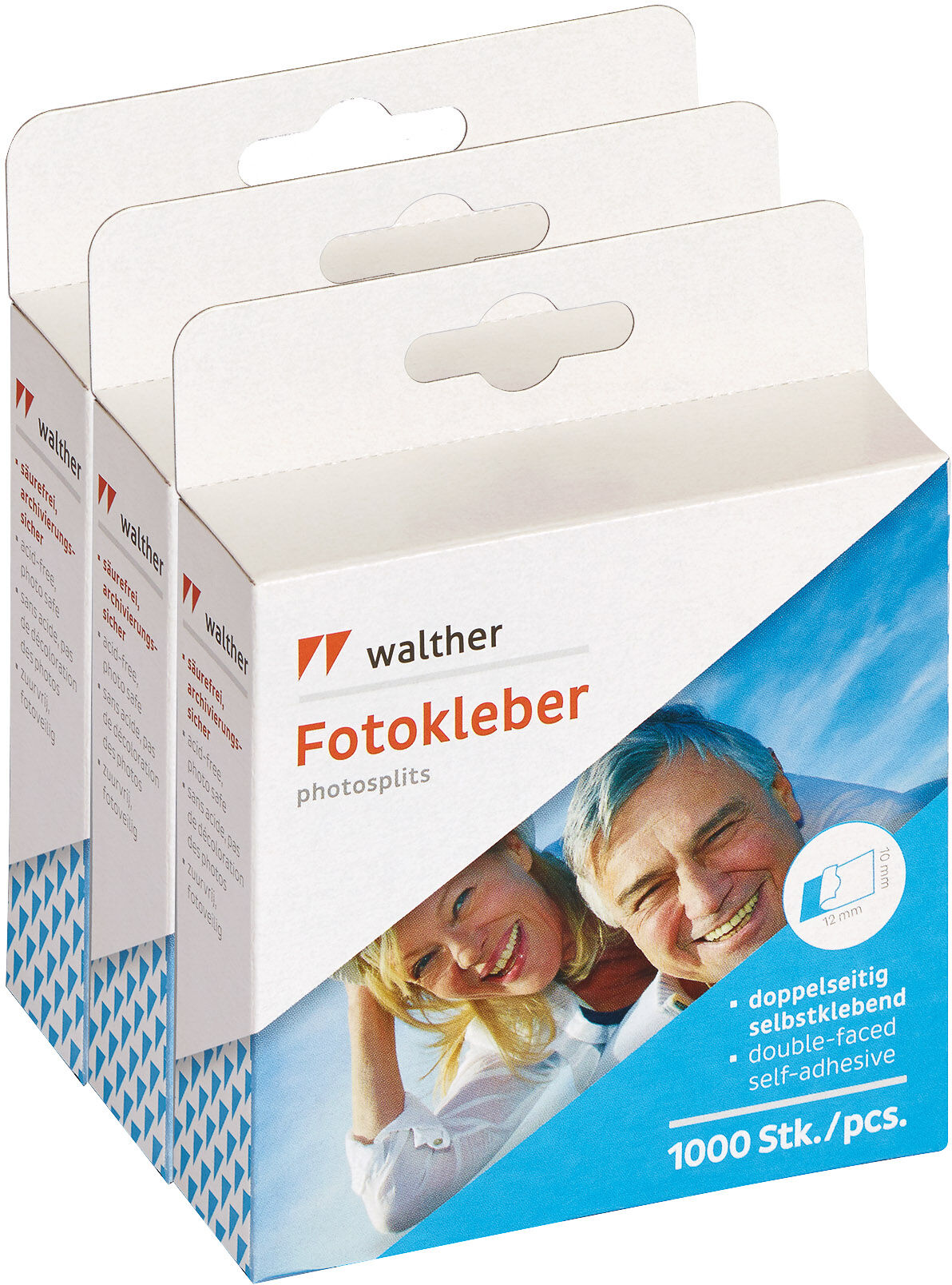 Walther Fototape 10x12 Mm - 3 X 1000 Stk.