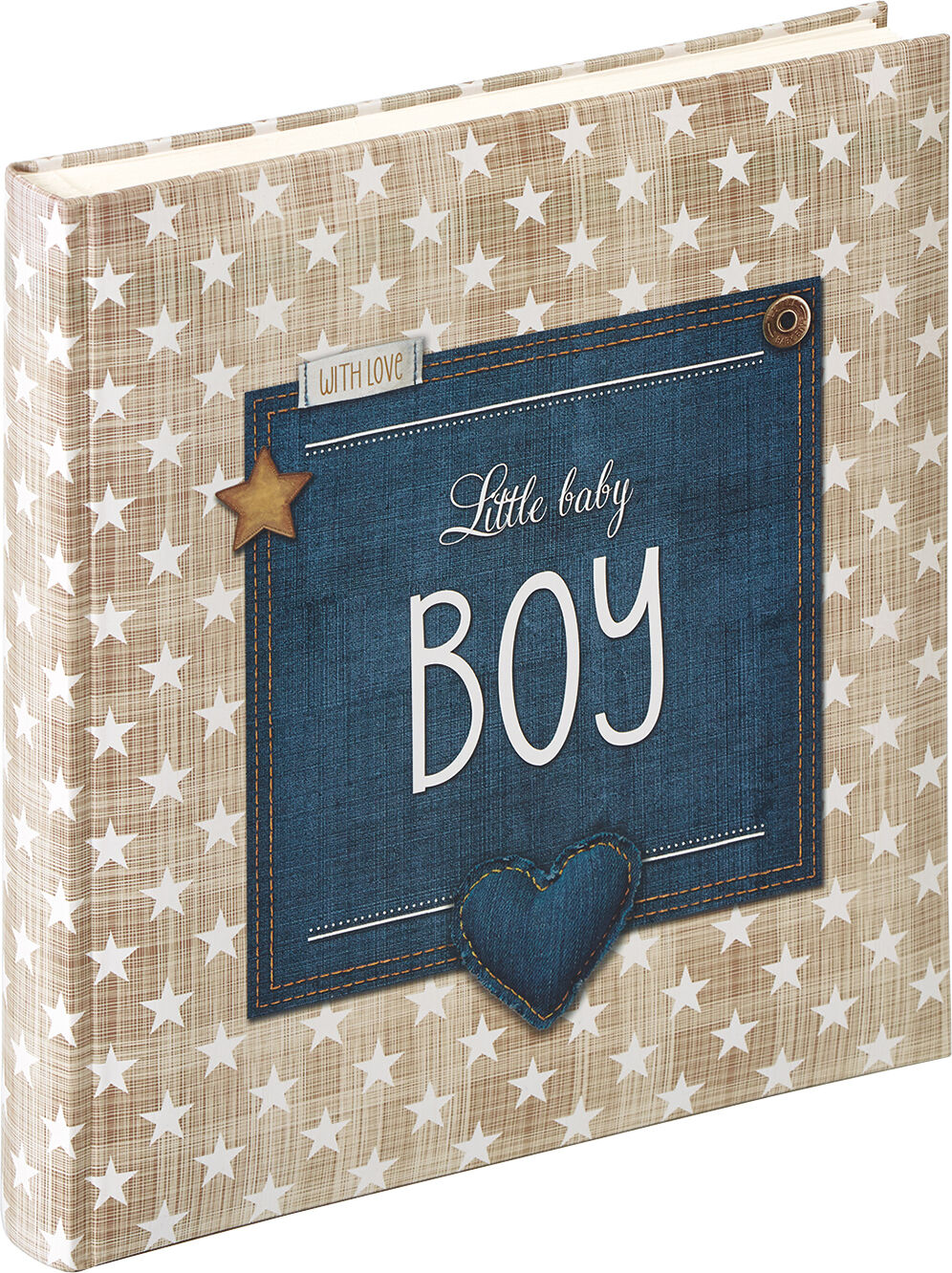 Walther Little Baby Boy Blå - 28x30,5 Cm (50 Hvite Sider / 25 Ark)