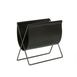 Ox Denmarq - Maggiz, Black Steel Frame, Leather: Black - Black - Svart - Bokstöd Och Tidningsställ