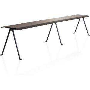 Magis - Officina Bench Galvanized Frame/black Beech Seat 200 Cm - Träfärgad,Svart - Metall/trä