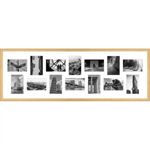 Ebern Designs Lashawne 10 x 15 cm Wood Collage Frame brown 36.0 H x 104.0 W x 2.0 D cm