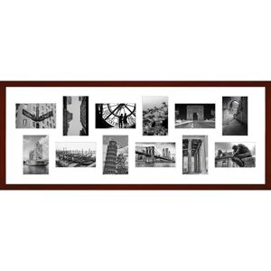 Ebern Designs Kyrra 13 x 18 cm Wood Collage Frame black 108.0 H x 42.0 W x 2.0 D cm