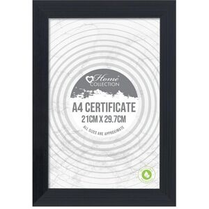 The Home Fusion Company (A4 Certificate) Black Modern Photo Picture Frame 6x4 5x7 8x6 10x8 A4 Certificat