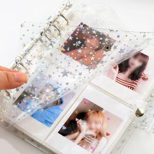 bolingop50 Album Card Holder Card Stock Binders Albums Photocard Holder Transparent Star Album Photo Album