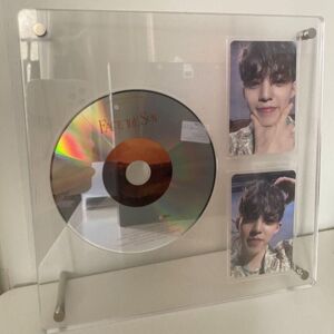 Duoy Transparent Home Decoration CD Display Stand Album Protector 3Inch Card Slot  Photo Frame