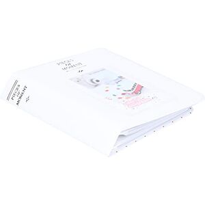 KIMISS Mini Photo Album for Fujifilm Instax Mini 9 - Store and Organize 64 Photos (Pearl White)