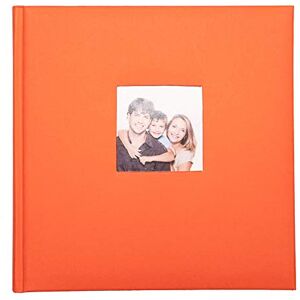 Grupo Erik Traditional Orange Photo Album 9.5 x 9.5 inch - 24 x 24 cm - 40 Pages Hardcover Photo Book Friends Gifts Personalised Gifts Friend Gifts