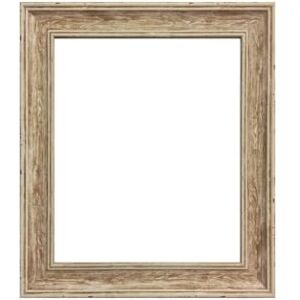 FRAMES BY POST Scandi Vintage Distressed Wood Picture Photo Frame A2 (Plastic Glass)