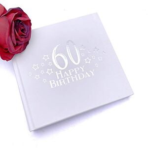 ukgiftstoreonline 60th Birthday Photo Album For 50 x 6 by 4 Photos Silver Print